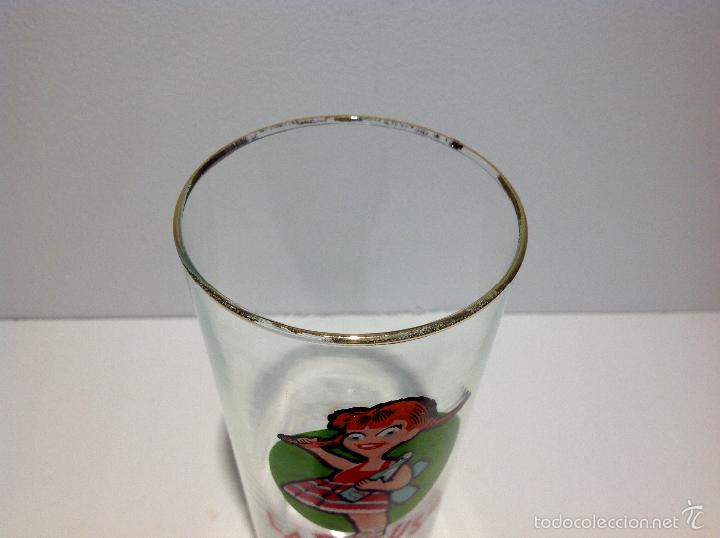 Botellas antiguas: ANTIGUO VASO DE LA PITUSA - Foto 2