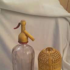 Botellas antiguas: ANTIGUO SIFON DUNGIL , EL CRISTAL ESTA FACETEADO, TIENE 12 CARAS. Lote 61278899