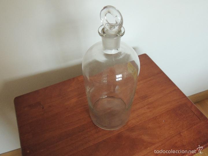 Botellas antiguas: ANTIGUA BOTELLA DE FARMACIA - Foto 3
