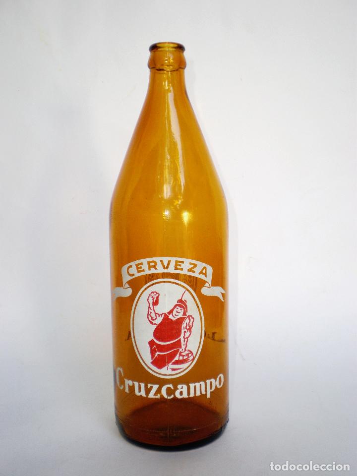 Botella Cerveza Cruzcampo 1 Lt Mod 6 El G Buy Antique Bottles At Todocoleccion