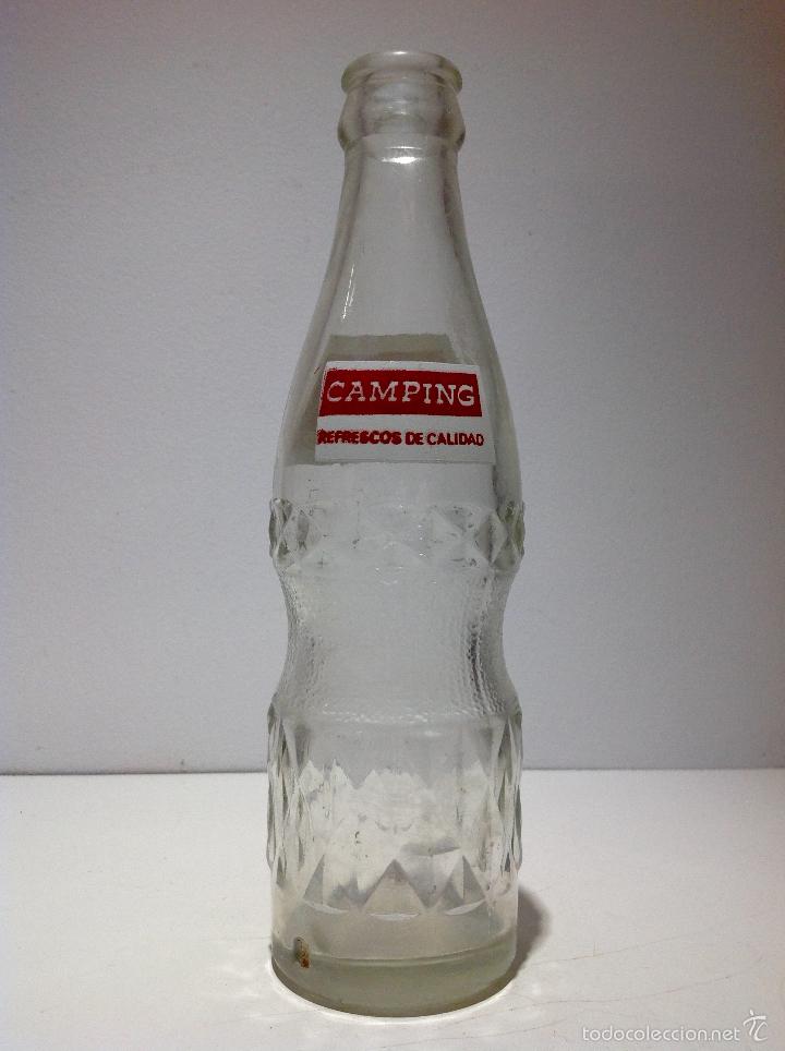 Botellas antiguas: ANTIGUA BOTELLA DE REFRESCOS CAMPING - Foto 3