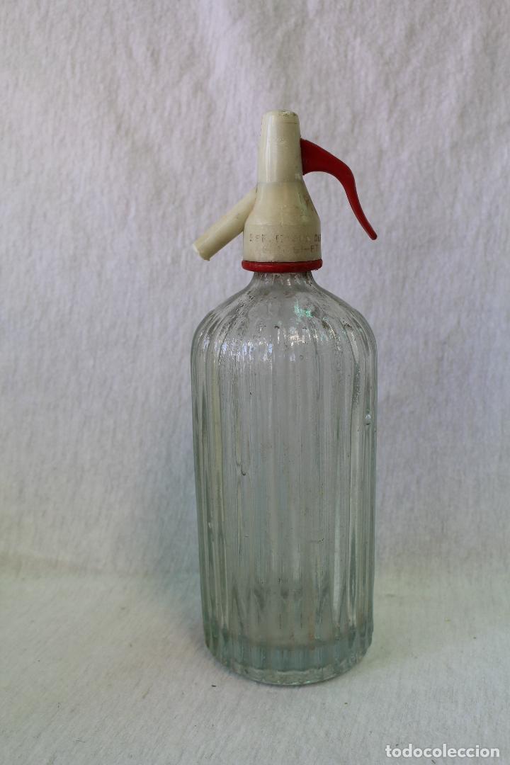 Botellas antiguas: botella sifon espumosos dugarref - algemesi - Foto 1