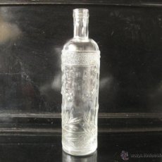 Botellas antiguas: BOTELLA DE CRISTAL DE PRINCIPIOS DEL SIGLO XX DE 30,5 CMS DE ALTO DE RAMON ESTEVE. CALATAYUD
