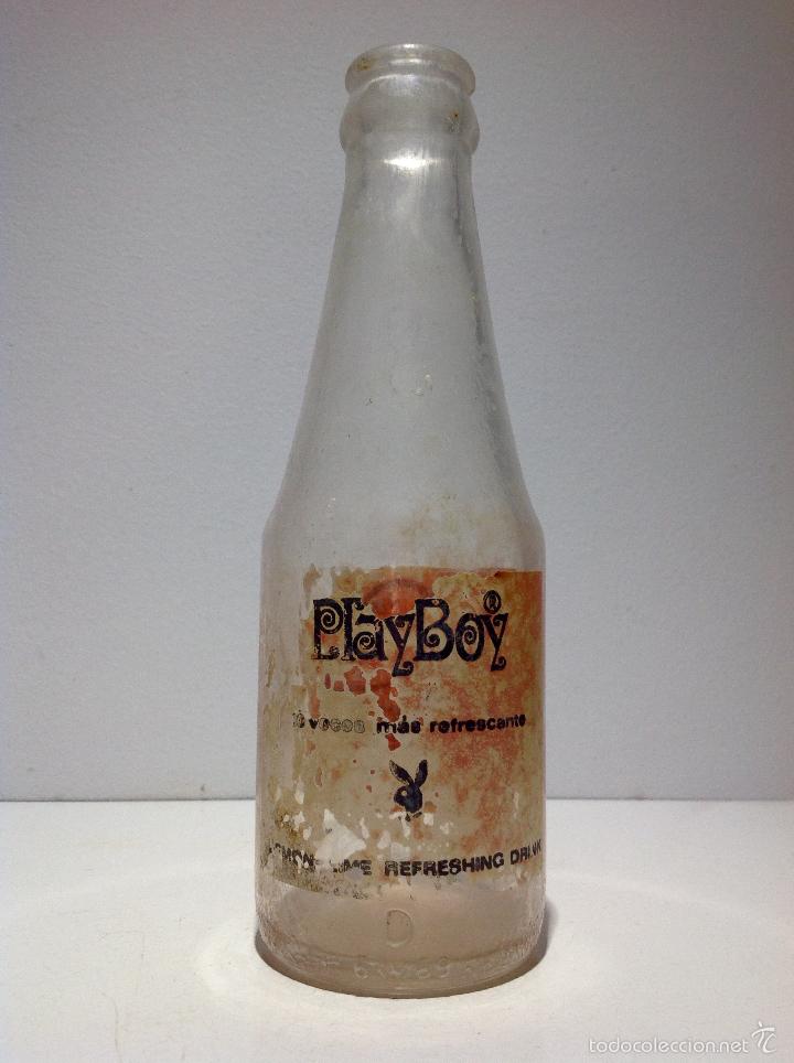 Botellas antiguas: ANTIGUA BOTELLA DE REFRESCOS PLAYBOY - Foto 3