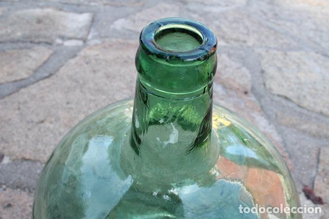 Botellas antiguas: Garrafa damajuna sin marca. - Foto 3