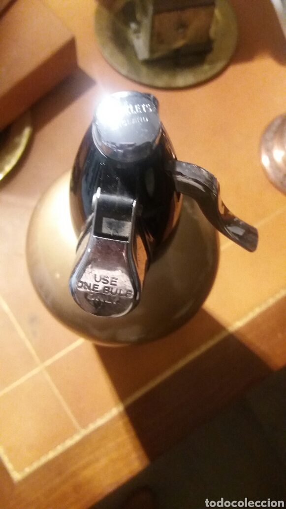 Botellas antiguas: Sif&oacute;n ingles - Foto 3