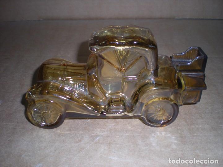Botellas antiguas: botella de cristal con forma de coche antiguo - Foto 3