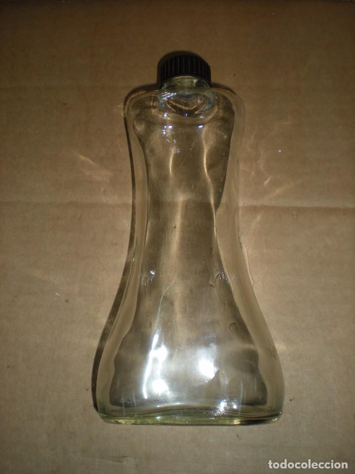 Botellas antiguas: botella de cristal de original forma 6x9x21cm - Foto 3