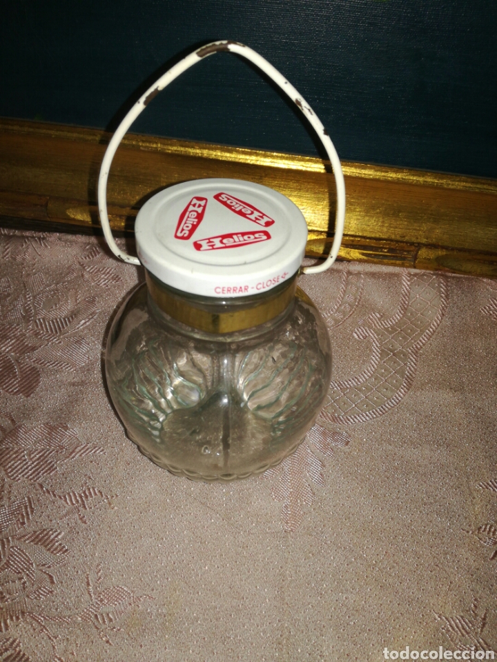 Botellas antiguas: Bote conservas Helios - Foto 1