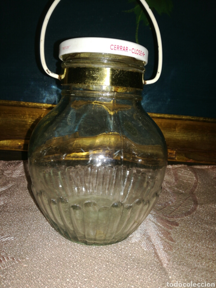 Botellas antiguas: Bote conservas Helios - Foto 2