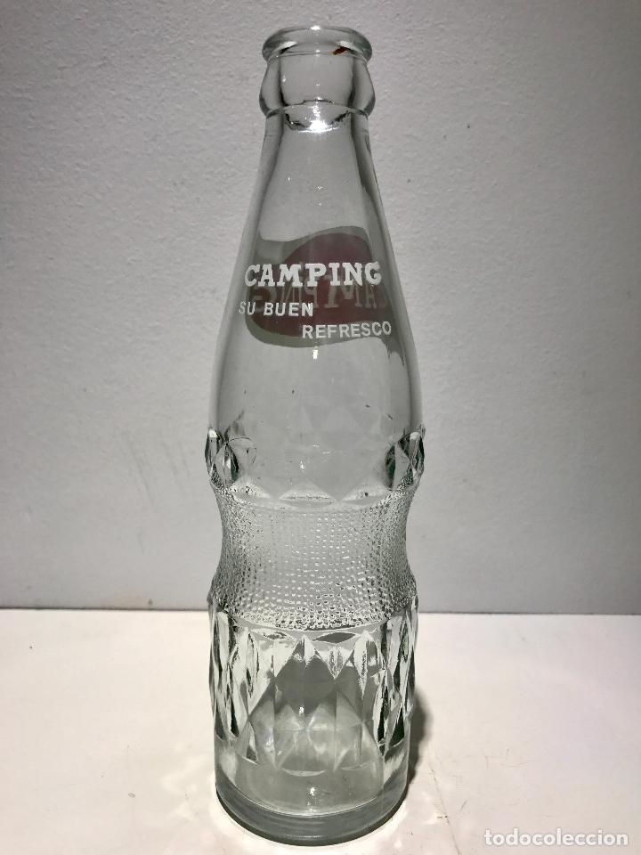 Botellas antiguas: ANTIGUA BOTELLA DE REFRESCOS CAMPING - Foto 2