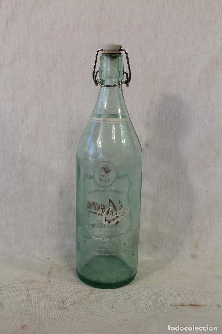 Botellas antiguas: BOTELLA DE GASEOSA LA CASERA. MURCIA - Foto 2