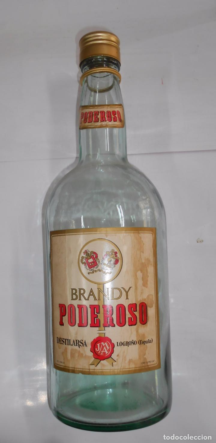 Botellas antiguas: BOTELLA DE GRAN TAMA&Ntilde;O. BRANDY PODEROSO. DESTILARSA LOGRO&Ntilde;O. - Foto 1