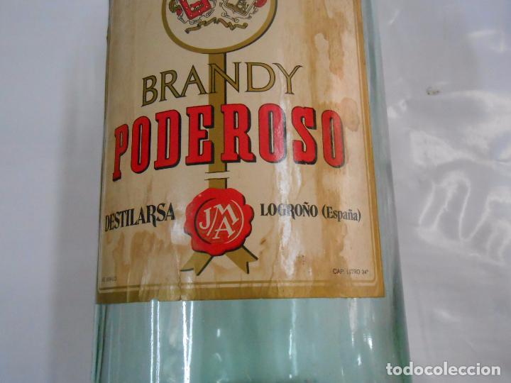 Botellas antiguas: BOTELLA DE GRAN TAMA&Ntilde;O. BRANDY PODEROSO. DESTILARSA LOGRO&Ntilde;O. - Foto 4