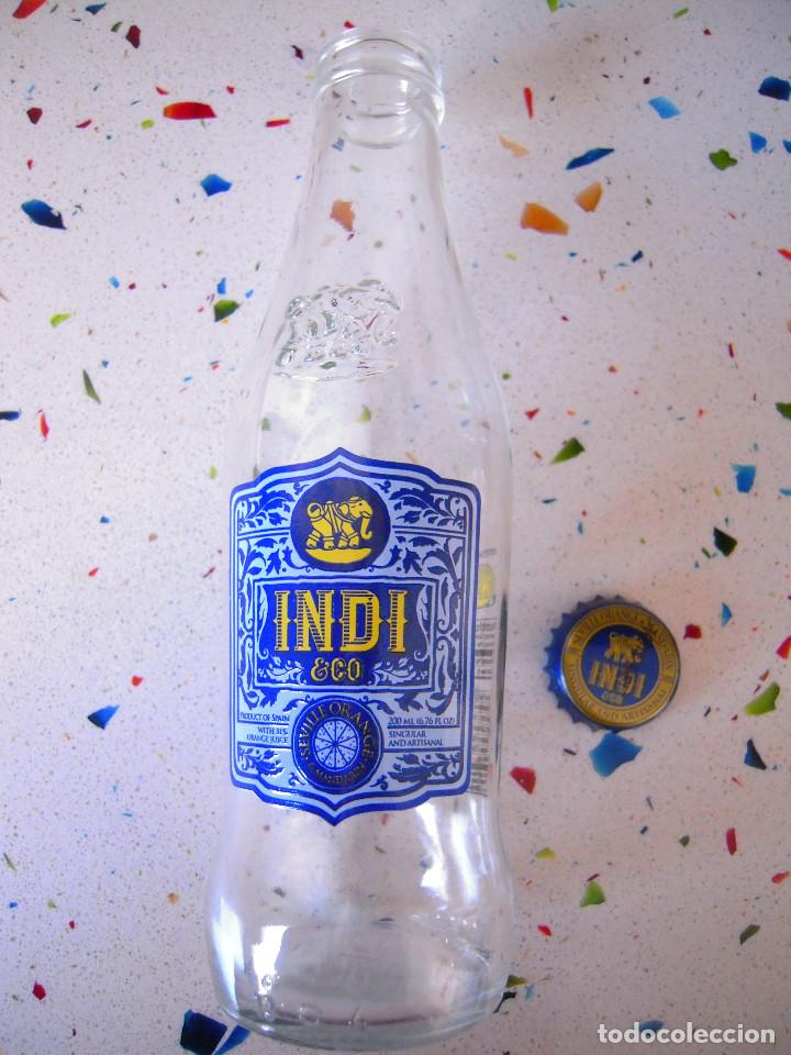 Botellas antiguas: Botell&iacute;n vac&iacute;o Sevilla Orange Indi - Foto 1