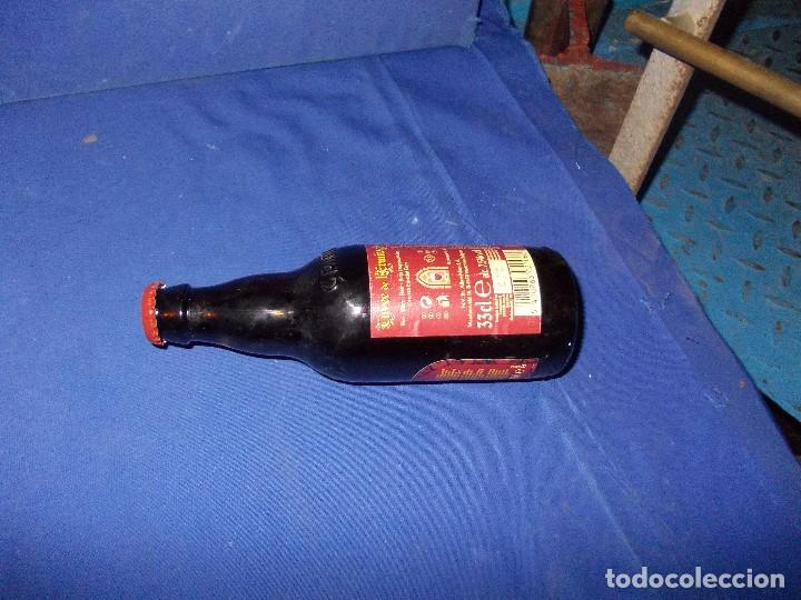 Botellas antiguas: botellin d ecerveza de belgica - Foto 2