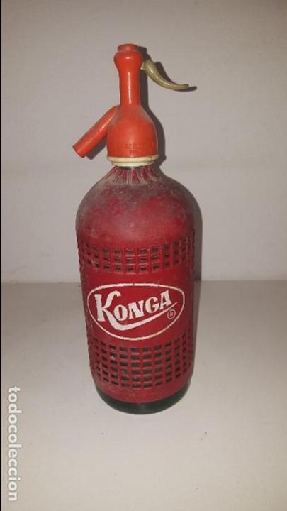 Botellas antiguas: SIFON KONGA MARCA REGISTRADA - Foto 1