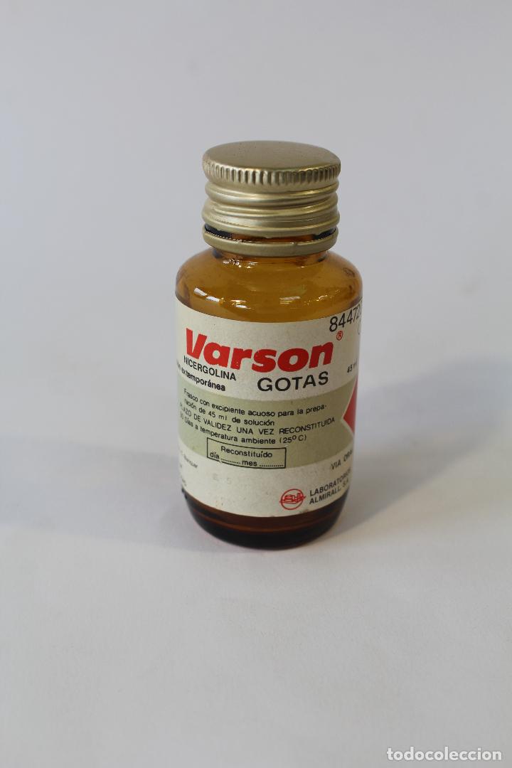 Botellas antiguas: botella - frasco de varson gotas - Foto 1