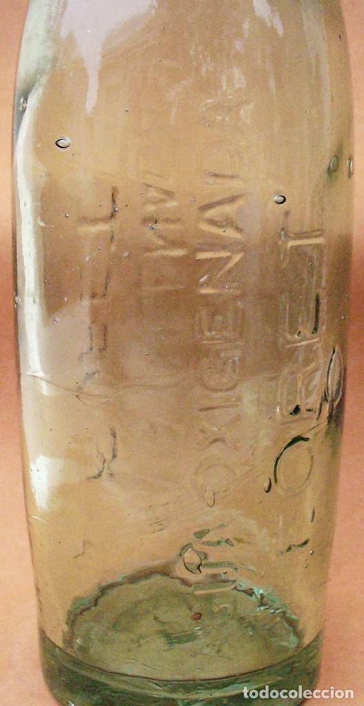 Botellas antiguas: BOTELLA DE AGUA OXIGENADA FORET 1 LITRO. - Foto 2