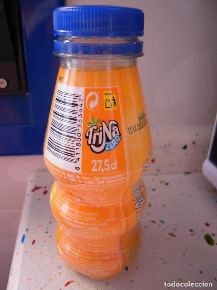 Botellas antiguas: Botella vac&iacute;a TriNa Zero Naranja - Foto 2