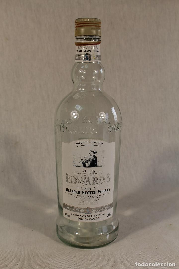 Botellas antiguas: botella sir edwards blended scotch whisky - Foto 1