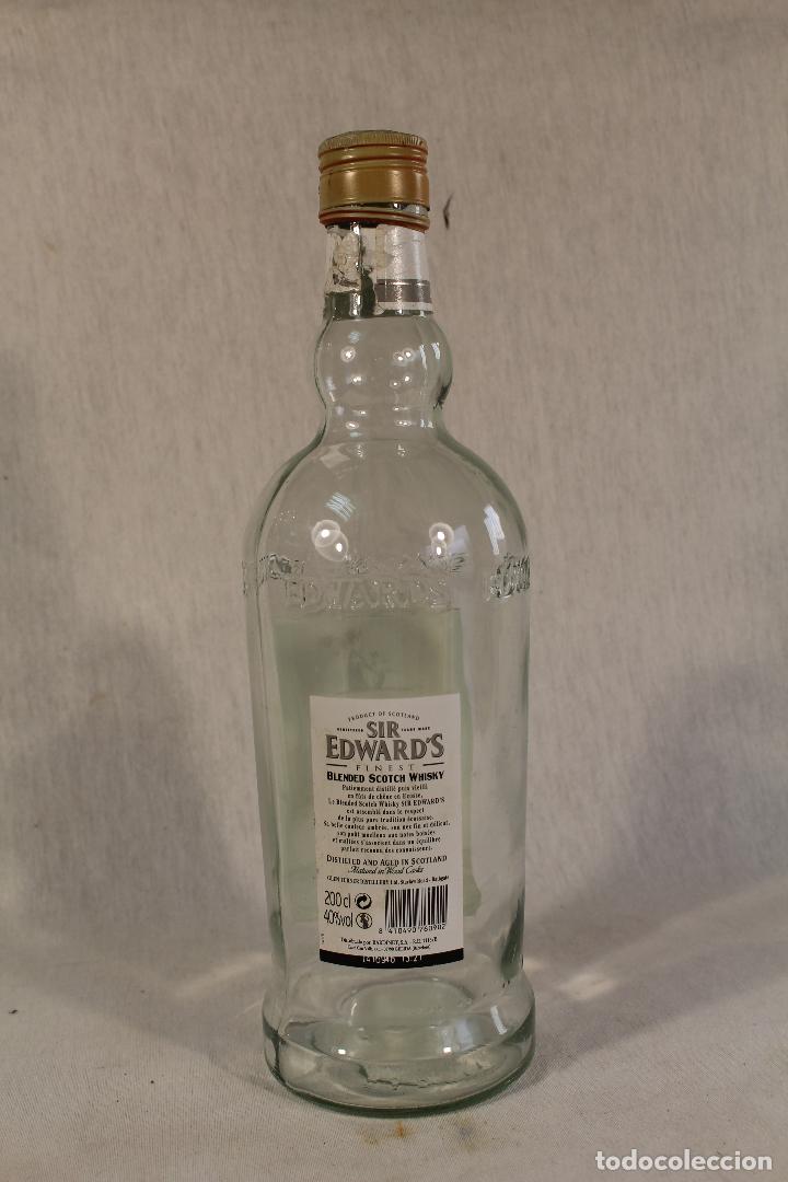 Botellas antiguas: botella sir edwards blended scotch whisky - Foto 2