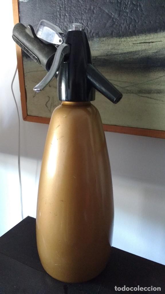 Botellas antiguas: sif&ograve;n Sparklets boc recargable, aluminio - Foto 2