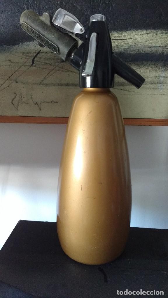 Botellas antiguas: sif&ograve;n Sparklets boc recargable, aluminio - Foto 5