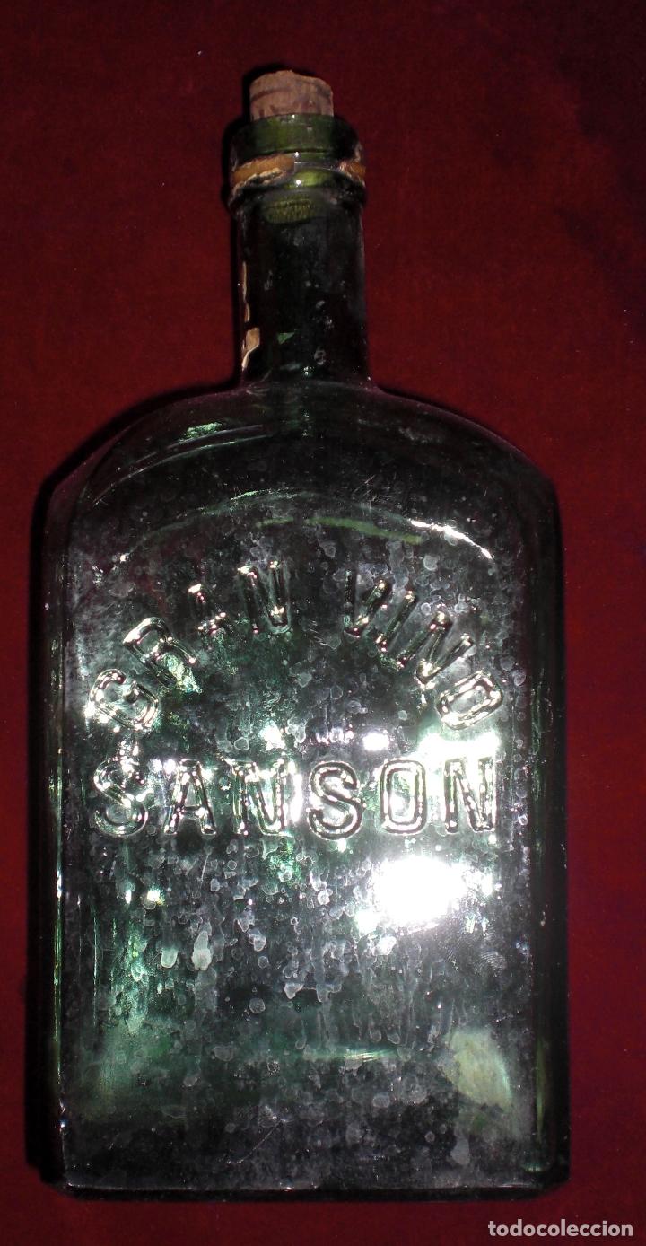 Botellas antiguas: Antigua botella gran Vino sanson - Foto 1