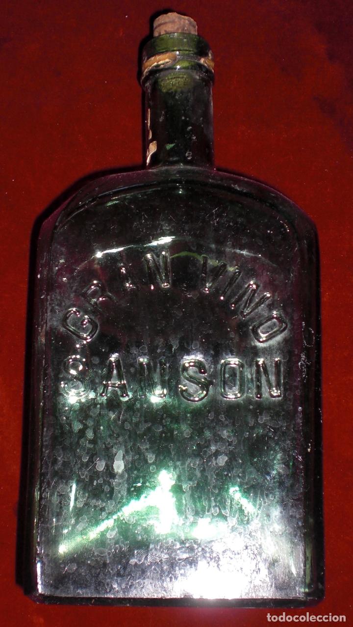 Botellas antiguas: Antigua botella gran Vino sanson - Foto 3