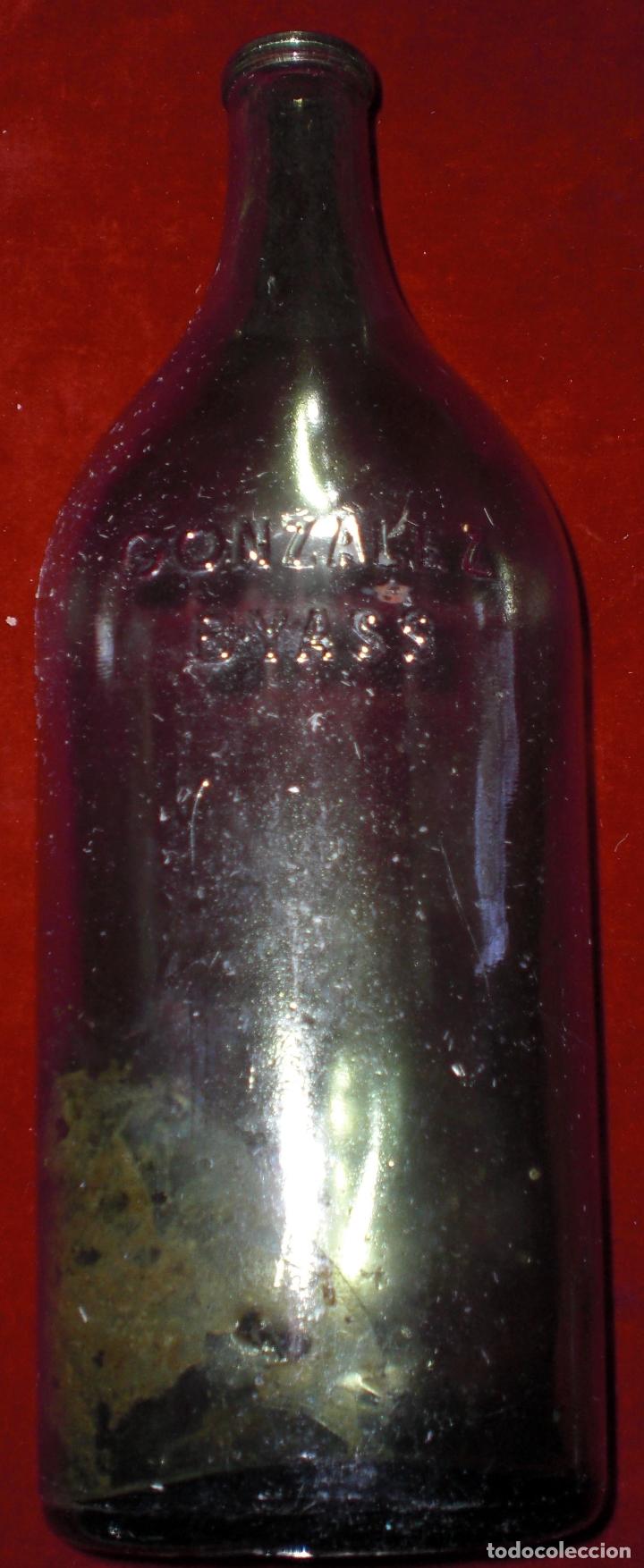 Botellas antiguas: Antigua botella Gonzalez Byass - Foto 1