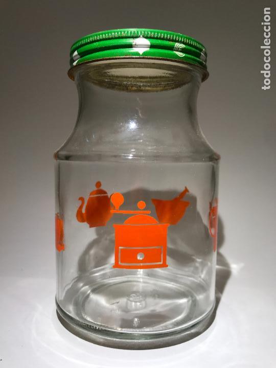 Botellas antiguas: ANTIGUO TARRO SERIGRAFIADO - Foto 1