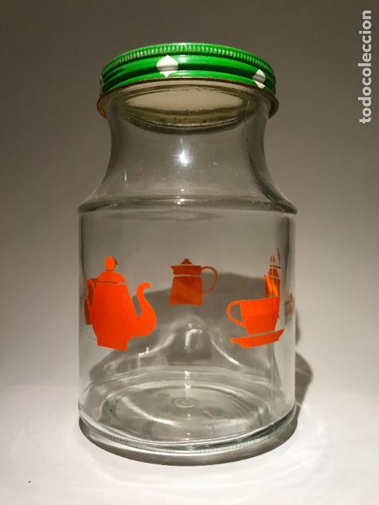 Botellas antiguas: ANTIGUO TARRO SERIGRAFIADO - Foto 3