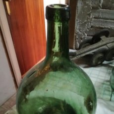 Botellas antiguas: BOTELLA ANTIGUA DE CRISTAL VIDRIO GRANDE VERDE BARCELONA VBSA 8 LITROS 38 CENTIMETROS DE ALTO 22 AN