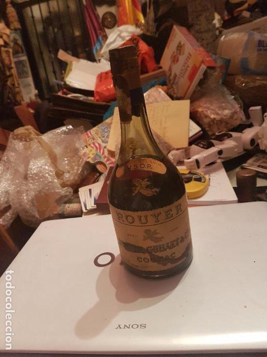 Botellas antiguas: ANTIGUA BOTELLA DE CO&Ntilde;AC FRANC&Eacute;S ROUYER. - Foto 1