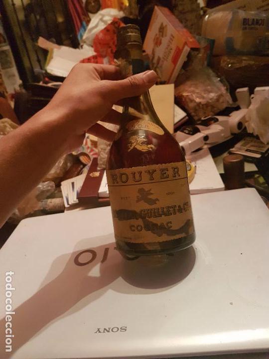 Botellas antiguas: ANTIGUA BOTELLA DE CO&Ntilde;AC FRANC&Eacute;S ROUYER. - Foto 2