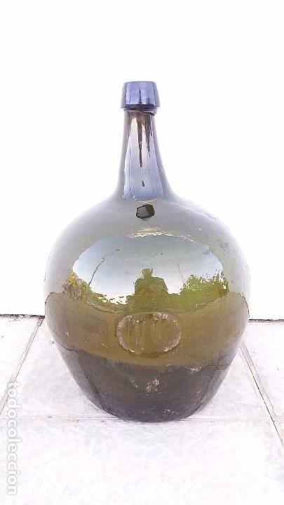 8 antiguas botellas garrafas damajuanas cristal - Compra venta en  todocoleccion