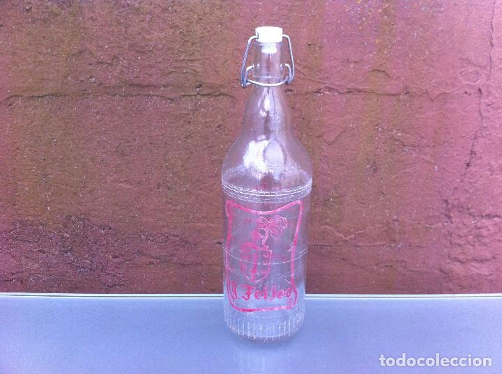 Botellas antiguas: BOTELLA DE GASEOSA (FEIJOO) - Foto 1