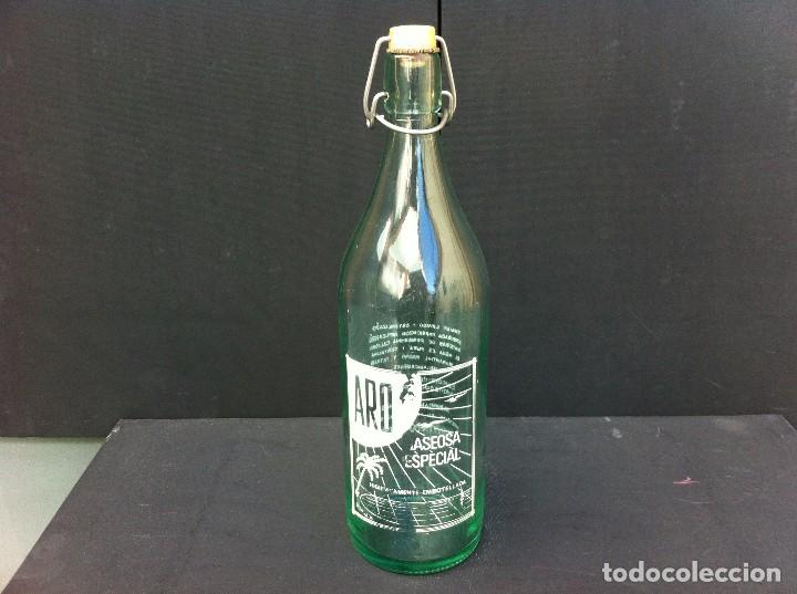 Botellas antiguas: BOTELLA DE GASEOSA (ARO) - Foto 1