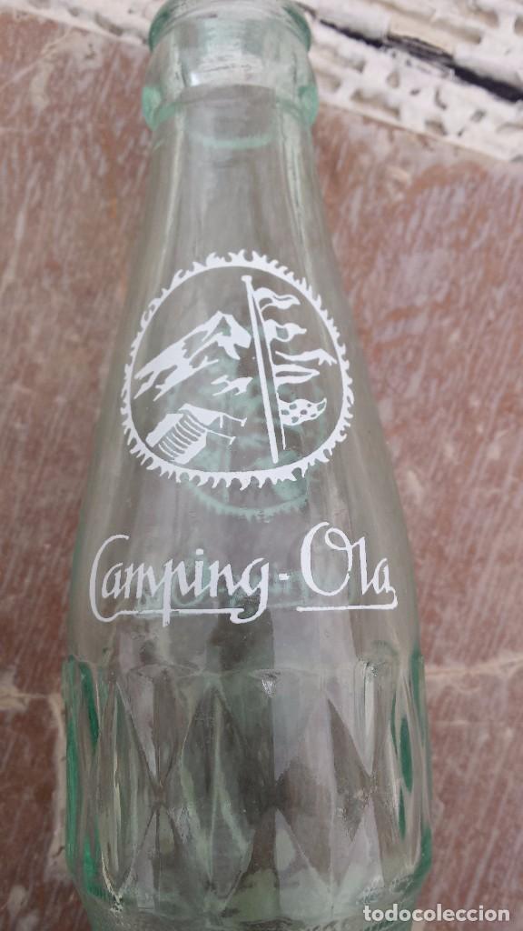 Botellas antiguas: antigua botella camping ola - Foto 2