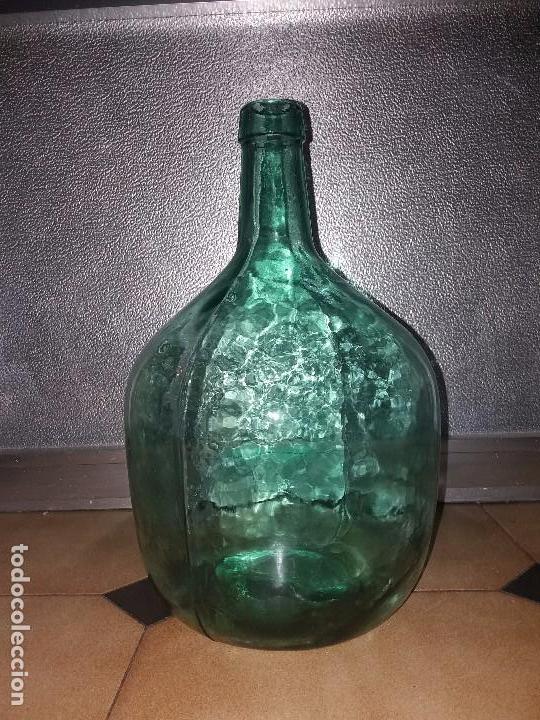 botella de garrafa, cristal verde 3 litros marc - Compra venta en  todocoleccion
