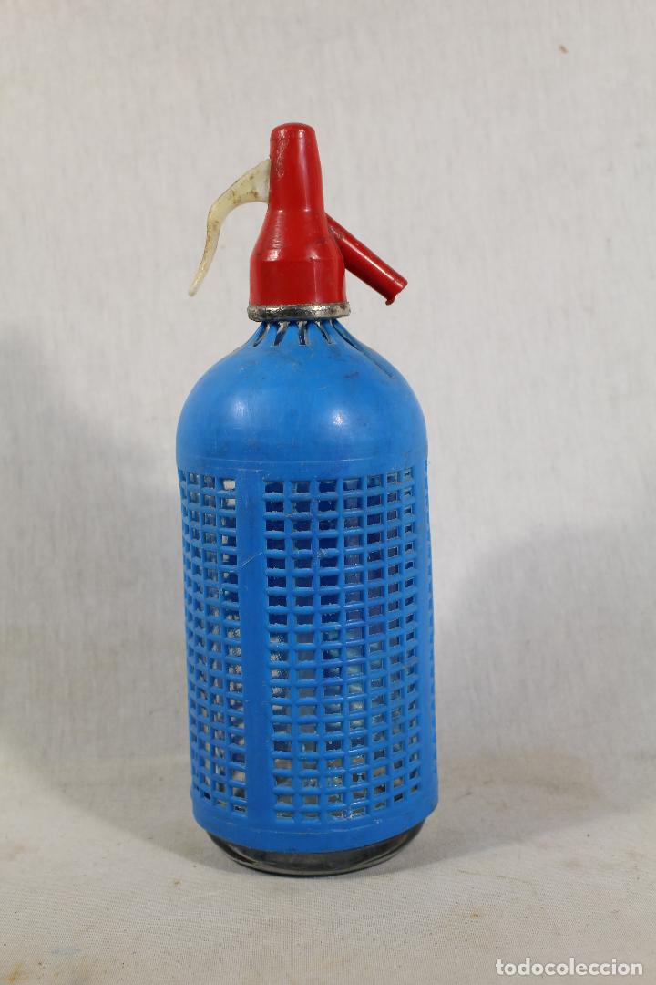 Botellas antiguas: botella sif&oacute;n la criptanense - campo de criptana - Foto 2