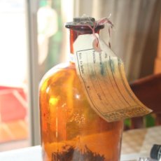 Botellas antiguas: CASA NOGUERA (FÁBRICA DE LICORES DE SALLENT) *** ANTIGUA BOTELLA CRISTAL*** ETIQUETA ORÍGEN