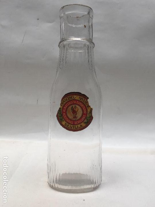 Botellas antiguas: BOTELLA 1930, ACEITUNAS FRANCISCO ABASCAL , SEVILLA , - Foto 2