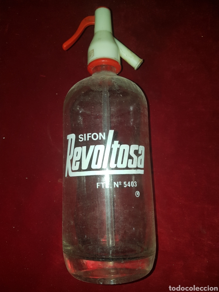 Botellas antiguas: Sifon revoltosa - Foto 1