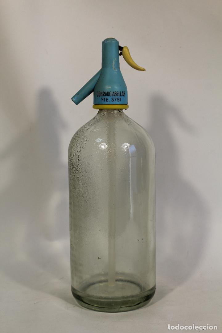 Botellas antiguas: botella sif&oacute;n conrrado abellan - Foto 1
