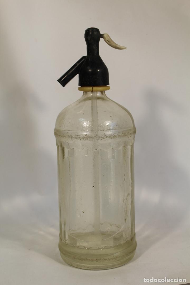 Botellas antiguas: botella sif&oacute;n la pitusa - murcia - - Foto 3