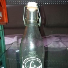 Botellas antiguas: ANTIGUAS BOTELLAS DE GASEOSA LA ESPUMOSA BAÑEZA FABRICANTE N° 3282. Lote 115080283