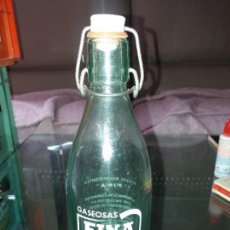 Botellas antiguas: ANTIGUAS BOTELLAS DE GASEOSA FINA QUINTANA RANEROS FABRICANTE 3315. Lote 115082391