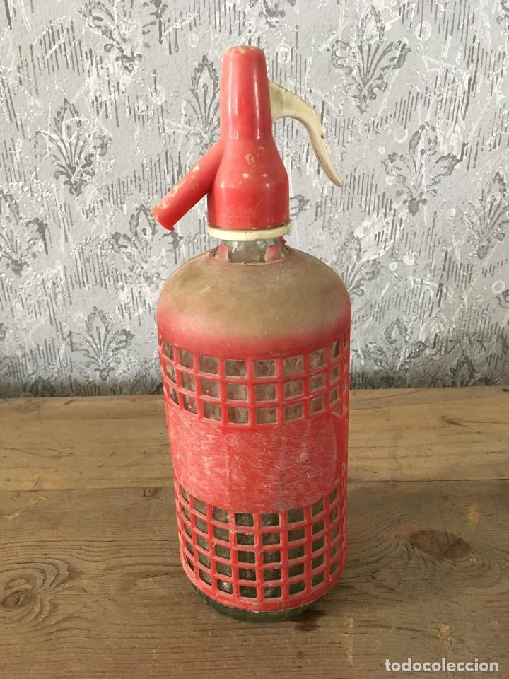 Botellas antiguas: SIF&Oacute;N ROJO - Foto 1